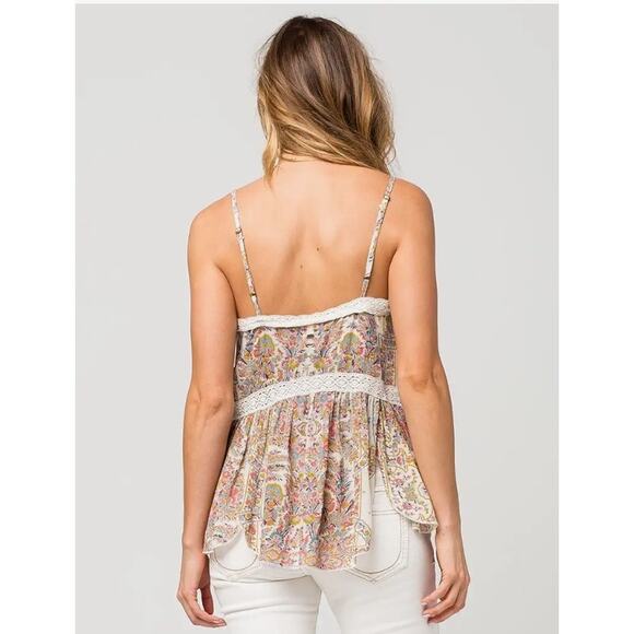 O'Neill Cricket Printed Woven Cami Tank Top Size M - Picture 2 of 7